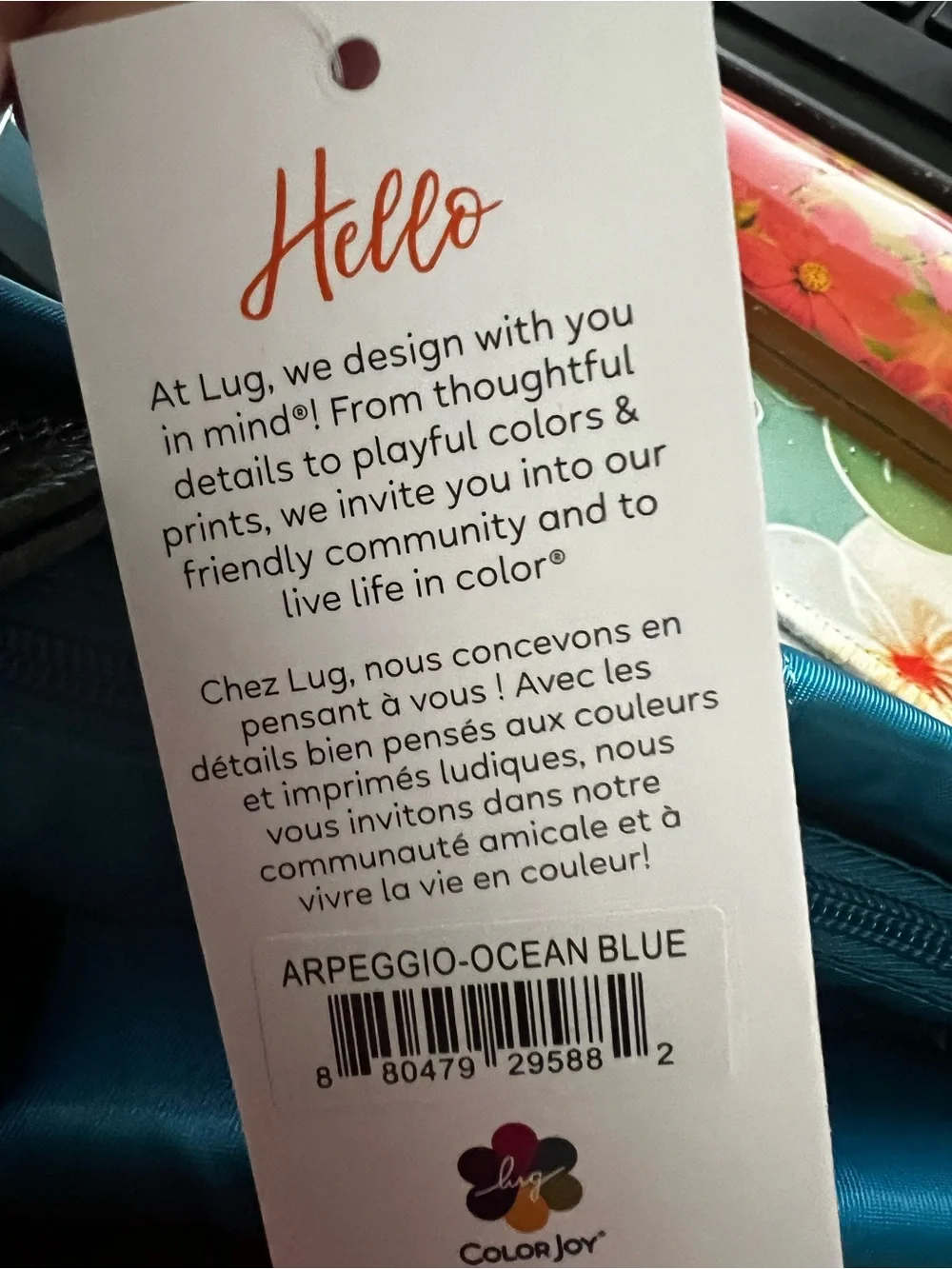 Lug Arpeggio - Quilted Tote - Ocean Blue - Picture 3 of 6